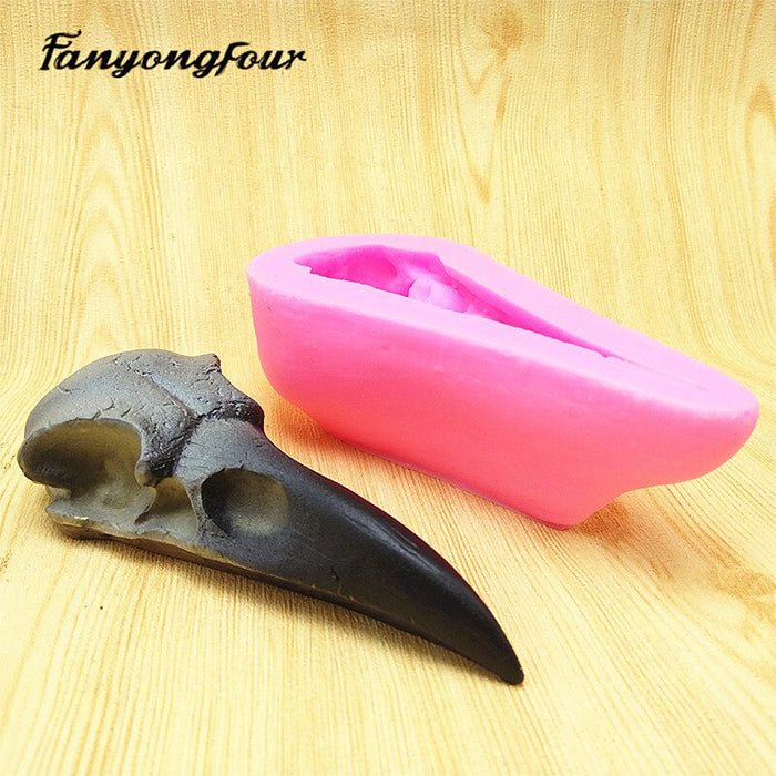 Crow Skull Silicone Mold