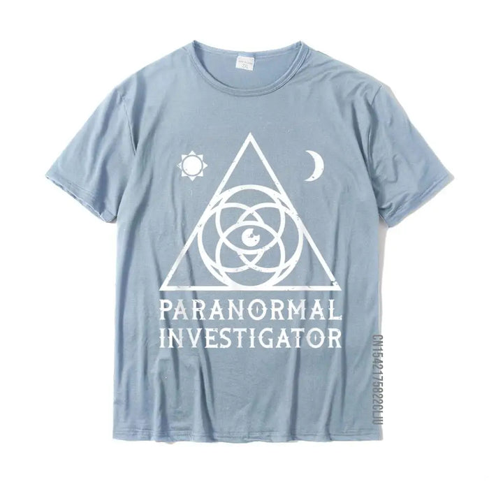 Funny Paranormal Investigator Ghost Hunter T Shirt T-Shirt Cotton Birthday Tops & Tees Faddish Men Tshirts Comics