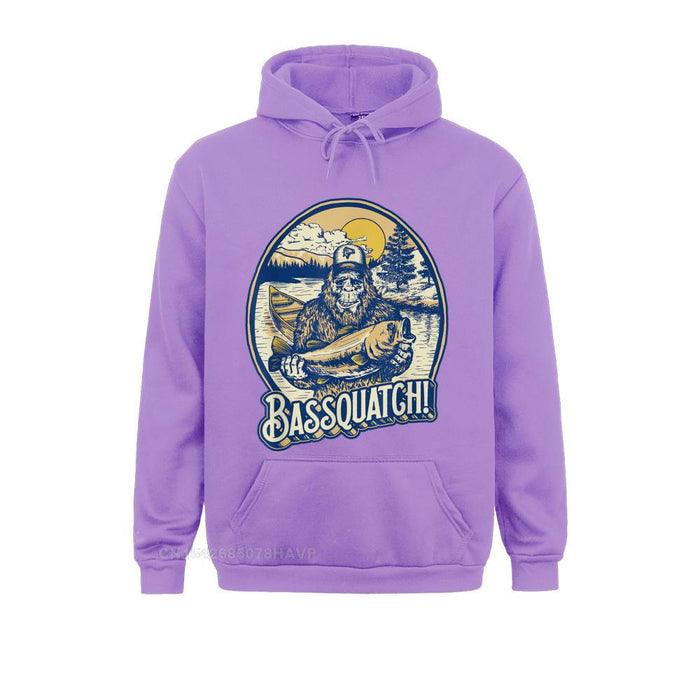 Bassquatch! Bass Fisherman Sasquatch Hoodie