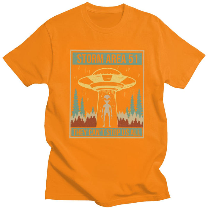 Retro Storm Area 51 They Can't Stop Us All T-Shirt