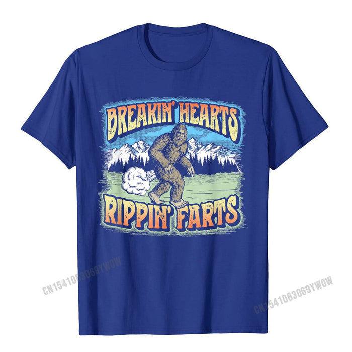 Breakin Hearts Rippin Farts Bigfoot T-Shirt