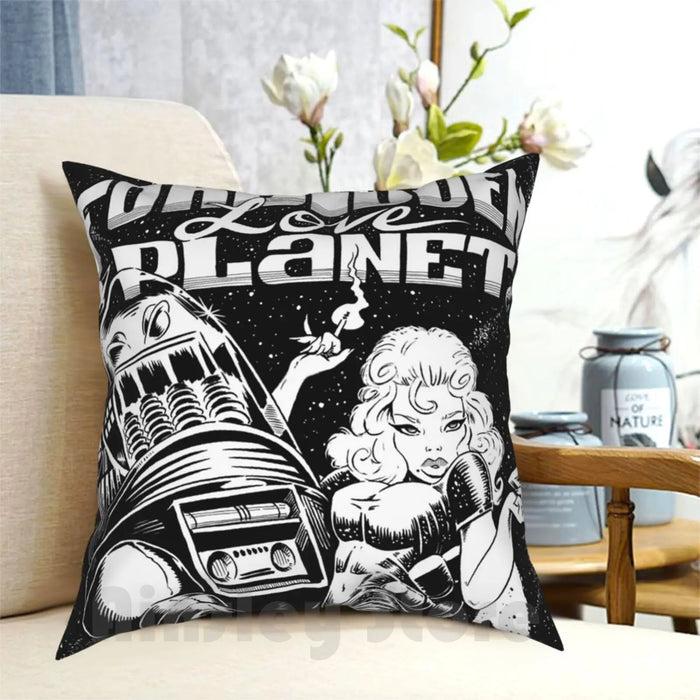 Forbidden Love Planet Pillow Case Printed Home Soft DIY Pillow cover Sci Fi Science Fiction Anne Francis Robby The Robot