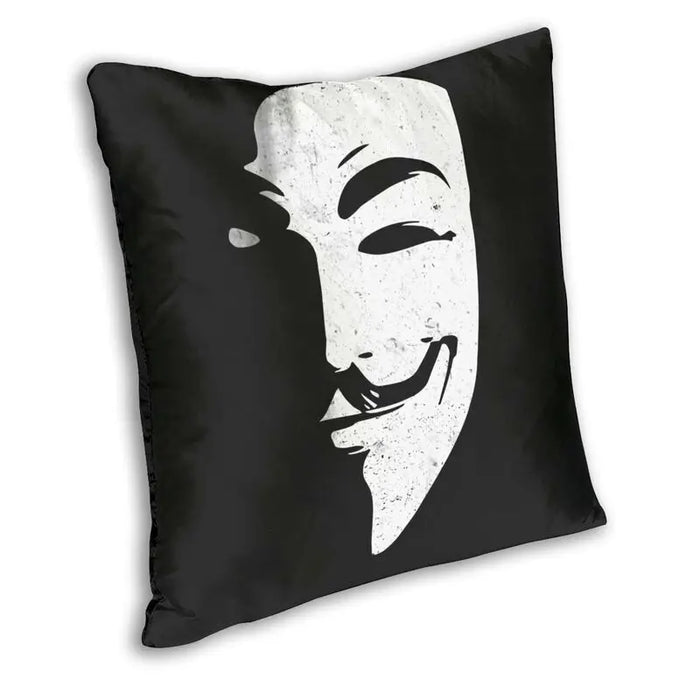 Movie V For Vendetta Anonymous Pillow Case Home Decorative Guy Fawkes Hacker Cushions Throw Pillow for Car Double-sided Printing