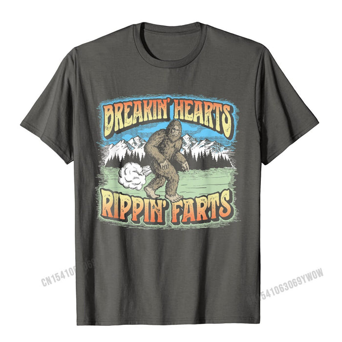 Breakin Hearts Rippin Farts Bigfoot T-Shirt