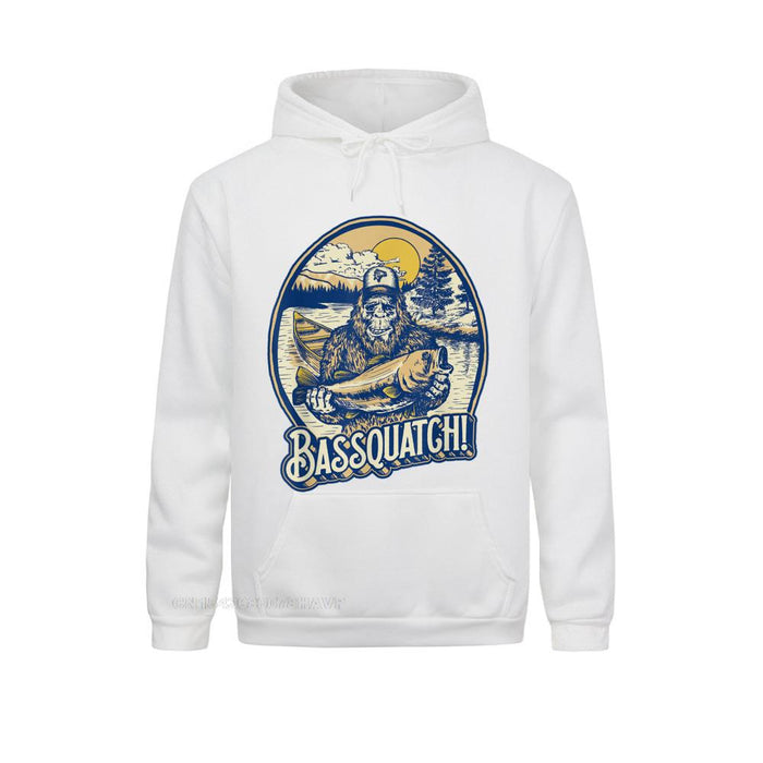 Bassquatch! Bass Fisherman Sasquatch Hoodie