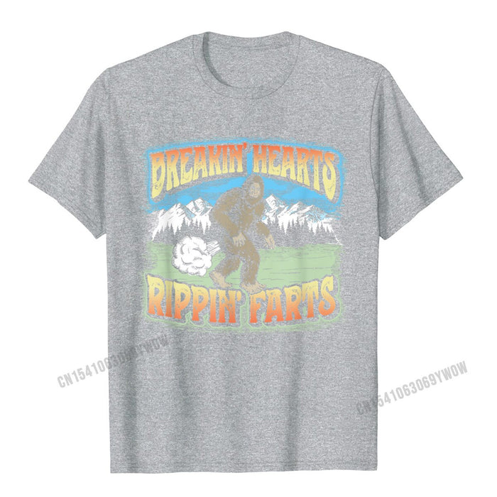 Breakin Hearts Rippin Farts Bigfoot T-Shirt