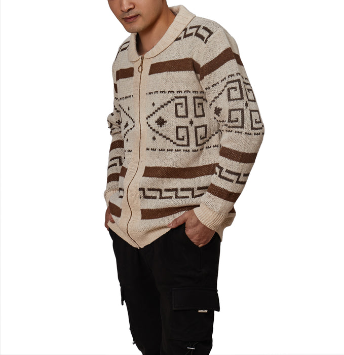 The Big Lebowski Khaki Zipper Cardigan