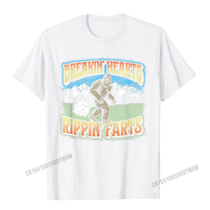 Breakin Hearts Rippin Farts Bigfoot T-Shirt