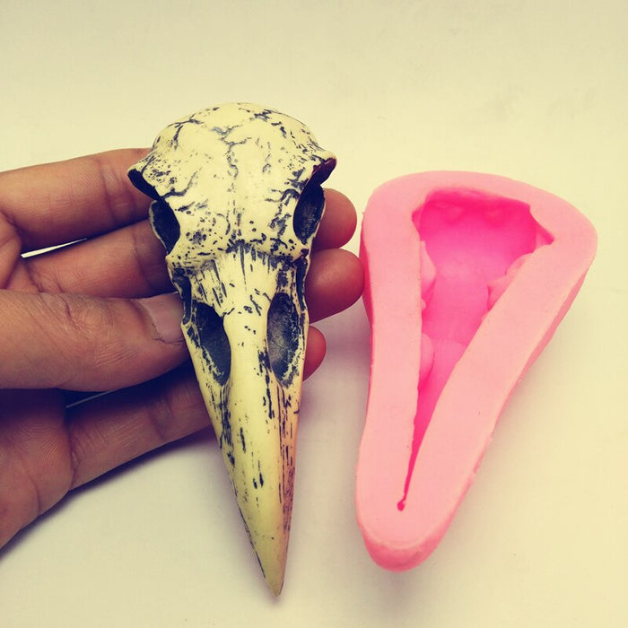 Crow Skull Silicone Mold