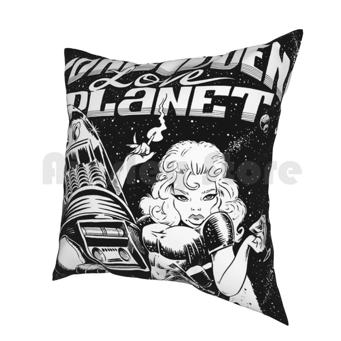 Forbidden Love Planet Pillow Case Printed Home Soft DIY Pillow cover Sci Fi Science Fiction Anne Francis Robby The Robot