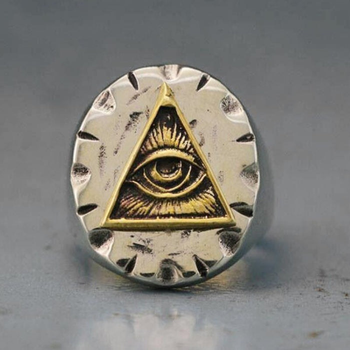 Stainless Illuminati ring