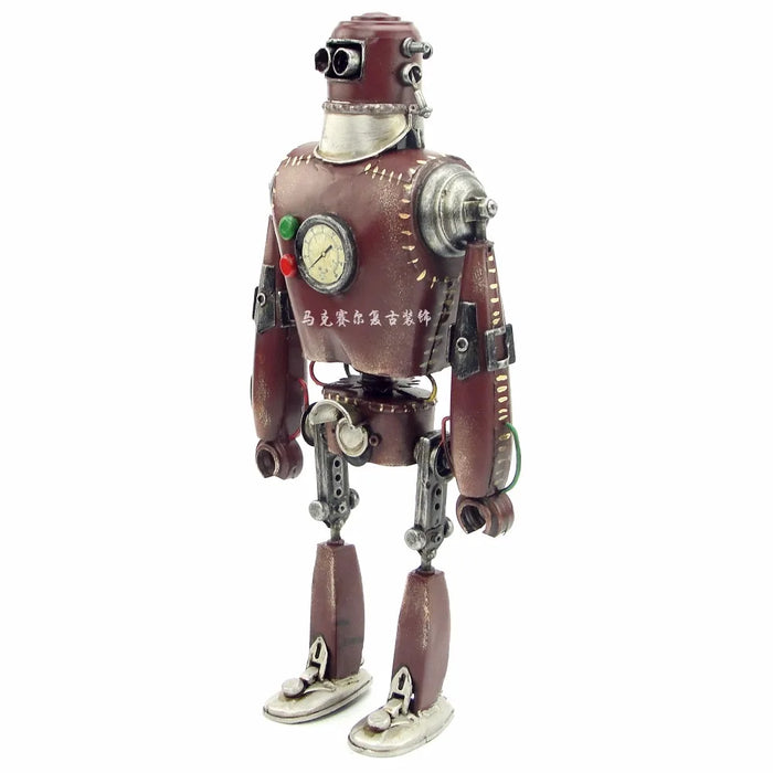 Retro iron, American punk, robot decoration, creative metal arts and crafts, living room, bookcase decoration