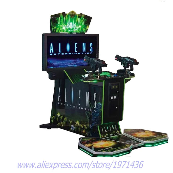 Coin Operated Aliens Gun Shooting Arcade Game Machine