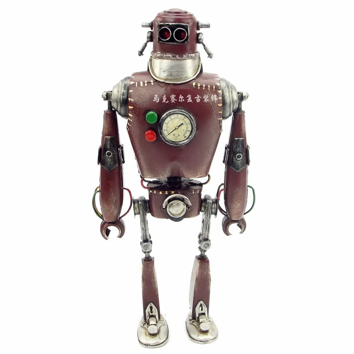 Retro iron, American punk, robot decoration, creative metal arts and crafts, living room, bookcase decoration