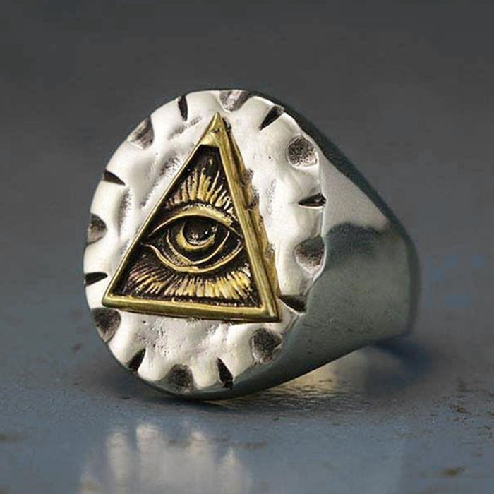 Stainless Illuminati ring