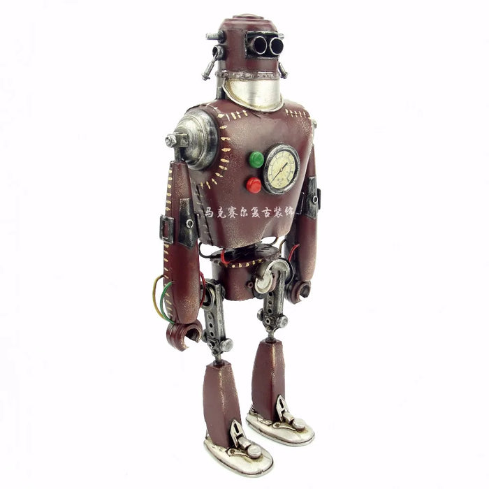 Retro iron, American punk, robot decoration, creative metal arts and crafts, living room, bookcase decoration