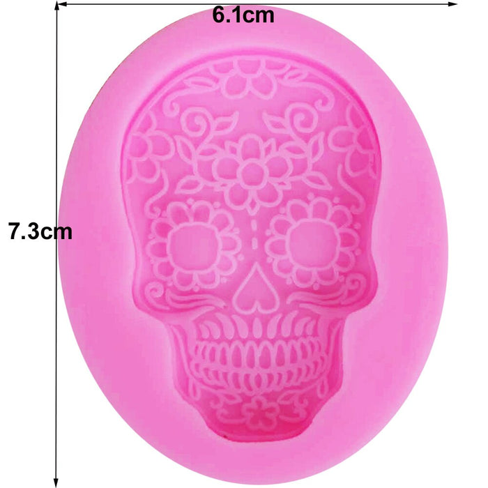 Skeleton Head Skull Silicone Mold