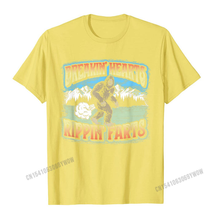 Breakin Hearts Rippin Farts Bigfoot T-Shirt