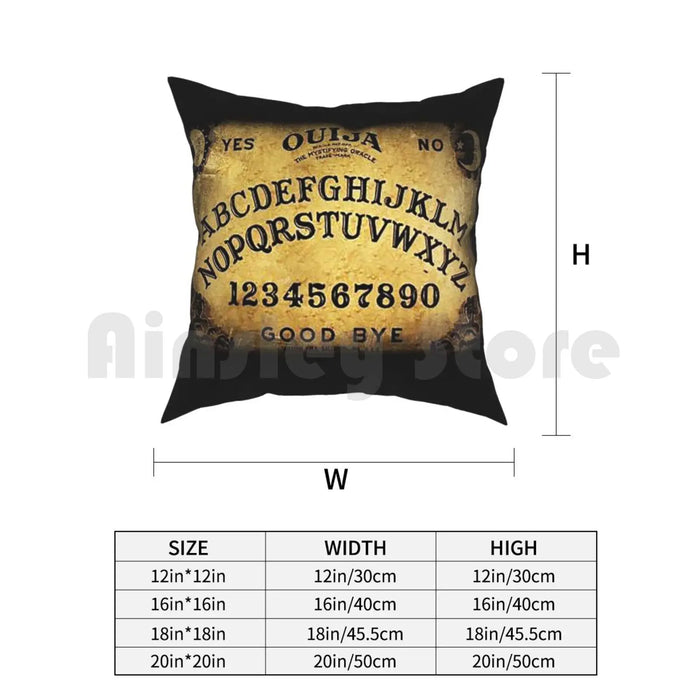 Ouija Game Board Pillow Case Printed Home Soft DIY Pillow cover Board Games Ouija Ghosts Horor Films People Spirits Family