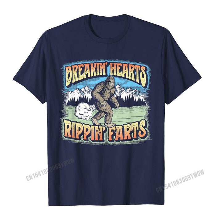 Breakin Hearts Rippin Farts Bigfoot T-Shirt