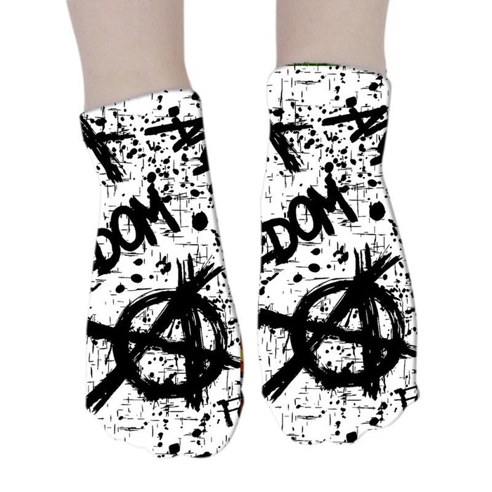 Skeleton Skull ankle socks