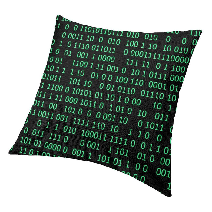 Computer Developer Binary Code Cushion Cover Programmer Coding Hacker Tech Floor Pillow Case For Sofa Pillowcase Home Decor