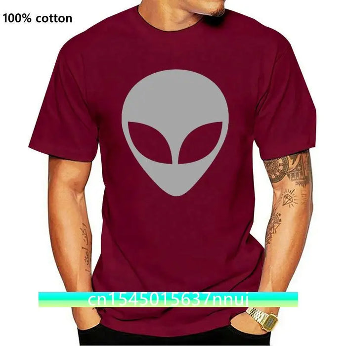 New Alien T Shirt Head Symbol Ufo Logo Tee Area 51 Roswell X-Files Ancient Graphic Festive Tee Shirt