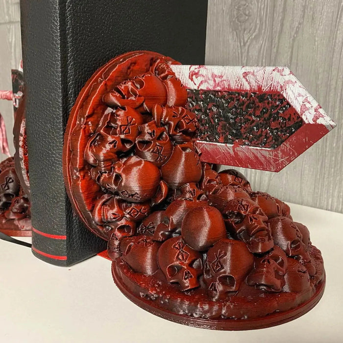 New Berserk Bookends Dragon Slayer's Furious Bookend Sword Bookshelf Resin Book Nook Insert Kits Ornament Home Decor