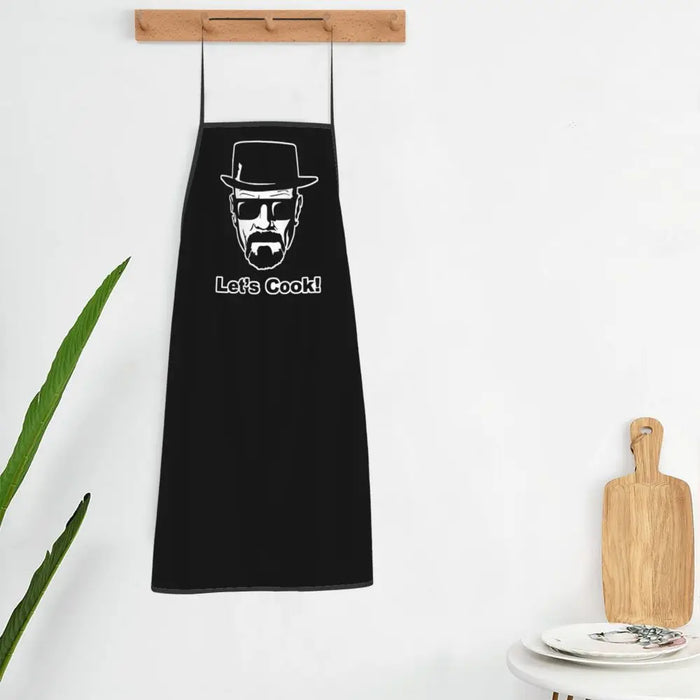 Funny Walter White Let S Cook Breaking Bad Bib Aprons Men Women Unisex Kitchen Chef Tablier Cuisine for Cooking Baking Gardening