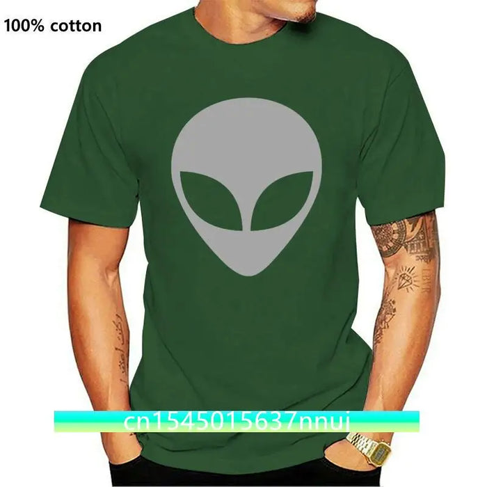 New Alien T Shirt Head Symbol Ufo Logo Tee Area 51 Roswell X-Files Ancient Graphic Festive Tee Shirt