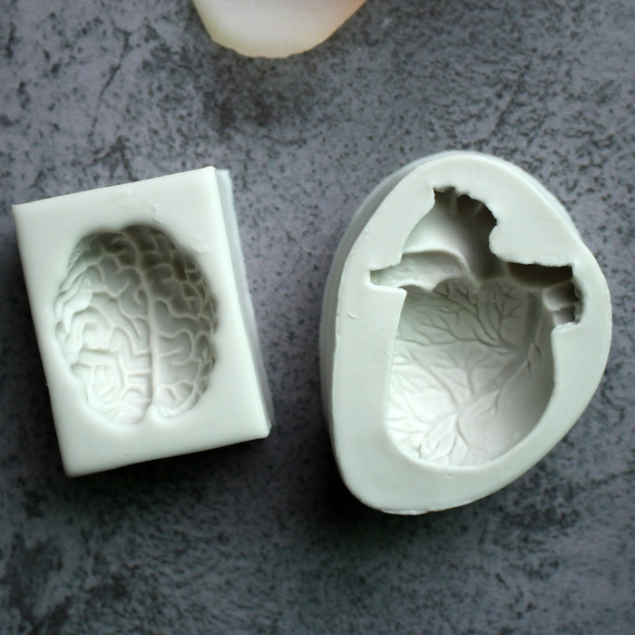 Heart And Brain Silicone Mold