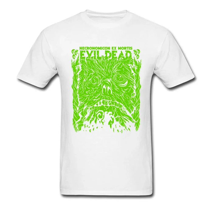 Custom Tops T Shirt 2024 New Fashion Mens Tshirts Street Autumn Tops Tees Crewneck Evil Dead Green Tshirt Funny Design