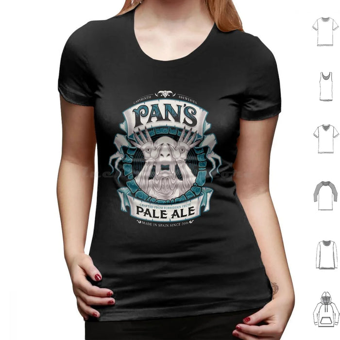 Pan'S Pale Ale ( Variant ) T Shirt Cotton Men Women Diy Print Beer Beer Label Beer Ale Pans Labyrinth Labyrinth Maze Pale Man