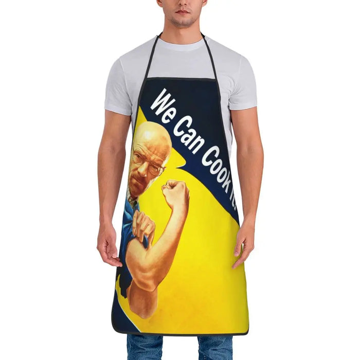 Funny Walter White Let S Cook Breaking Bad Bib Aprons Men Women Unisex Kitchen Chef Tablier Cuisine for Cooking Baking Gardening