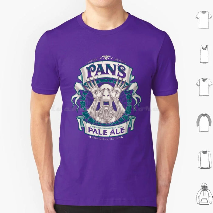 Pan'S Pale Ale ( Variant ) T Shirt Cotton Men Women Diy Print Beer Beer Label Beer Ale Pans Labyrinth Labyrinth Maze Pale Man