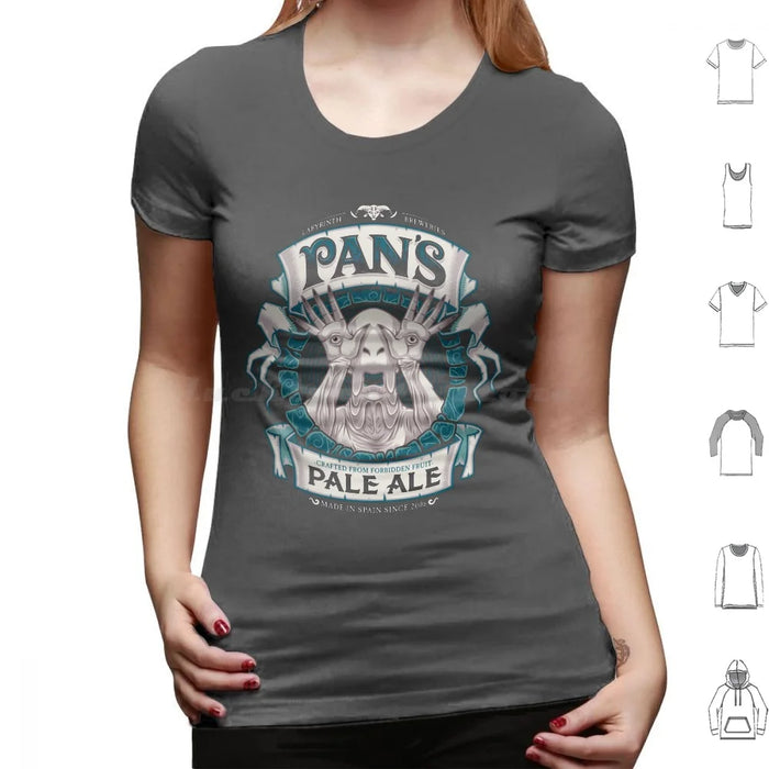 Pan'S Pale Ale ( Variant ) T Shirt Cotton Men Women Diy Print Beer Beer Label Beer Ale Pans Labyrinth Labyrinth Maze Pale Man