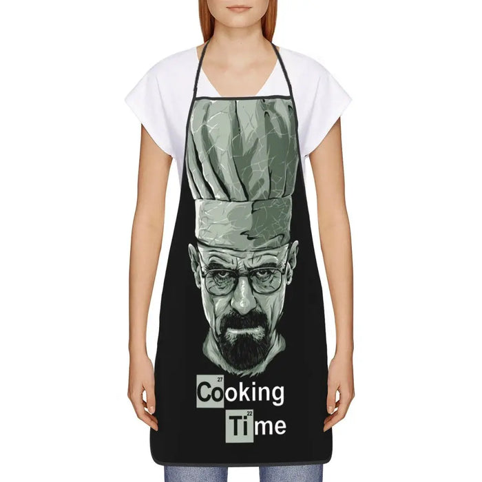 Funny Walter White Let S Cook Breaking Bad Bib Aprons Men Women Unisex Kitchen Chef Tablier Cuisine for Cooking Baking Gardening