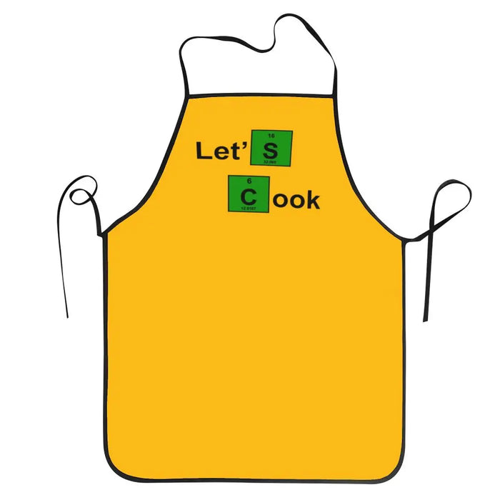 Funny Walter White Let S Cook Breaking Bad Bib Aprons Men Women Unisex Kitchen Chef Tablier Cuisine for Cooking Baking Gardening