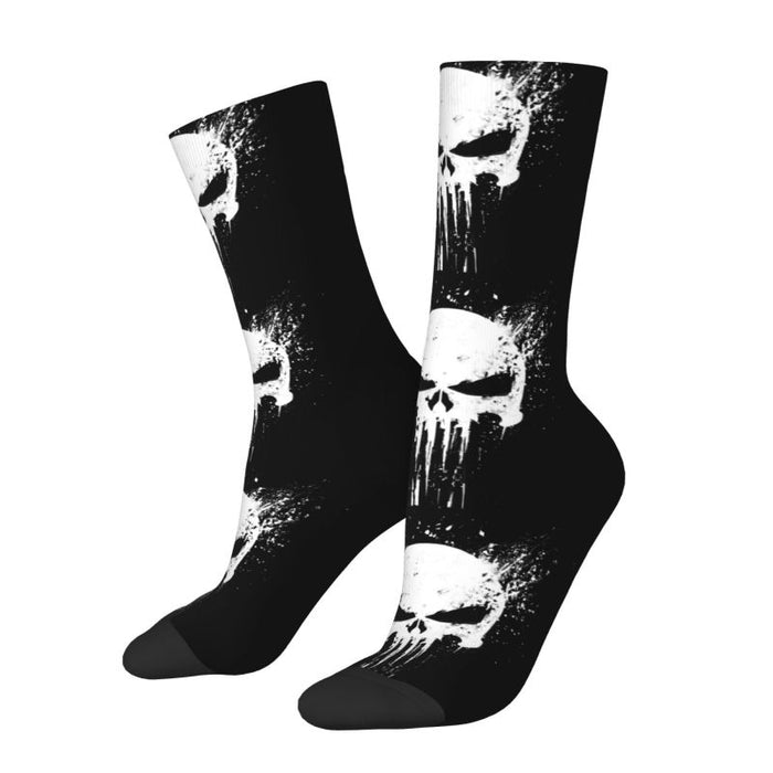 The Punisher Skeleton Skull Socks