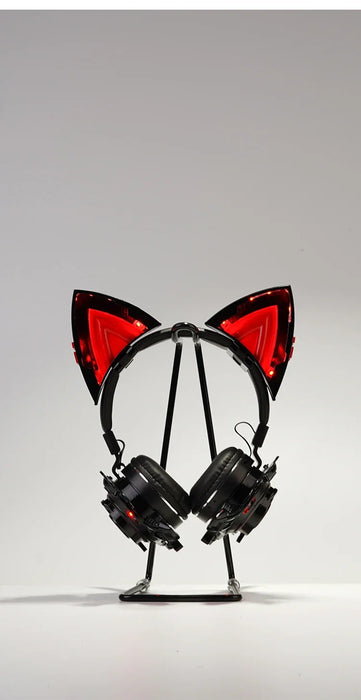 Hot Cyberpunk Luminous Gloves Ears&Headset Technological functional Headphone Headset Cosplay Prop Punk Headset Mask Gifts