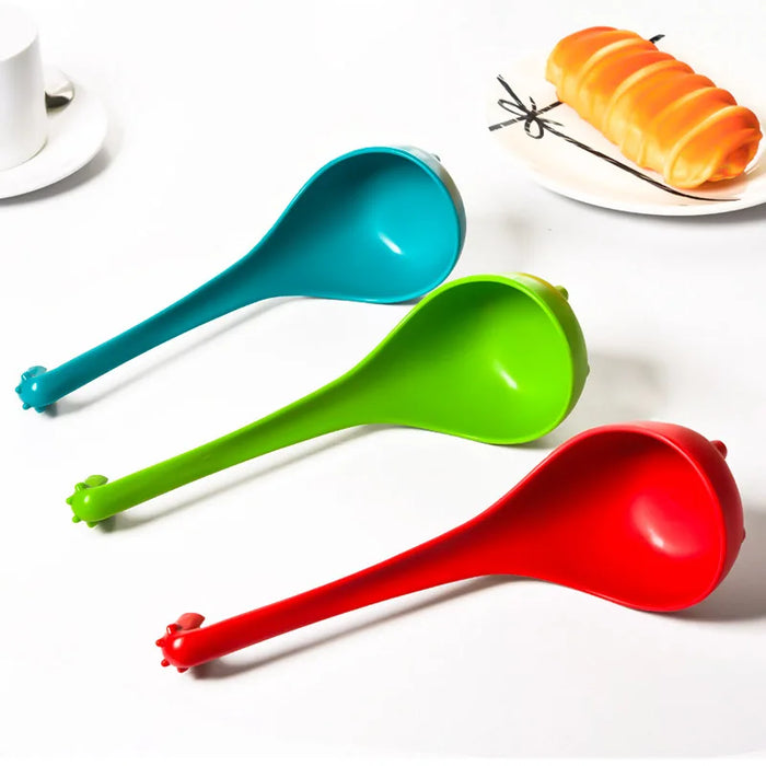 FHEAL Cute Giraffe Soup Spoon With Long Handle Food-grade PP Tableware Spoon Cooking Utensils Kitchen Gadgets