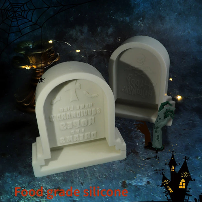 Halloween Decorative Silicone Candle Mold, DIY Aromatherapy Plaster, Resin Mold, Home Decor, Handmade Gifts