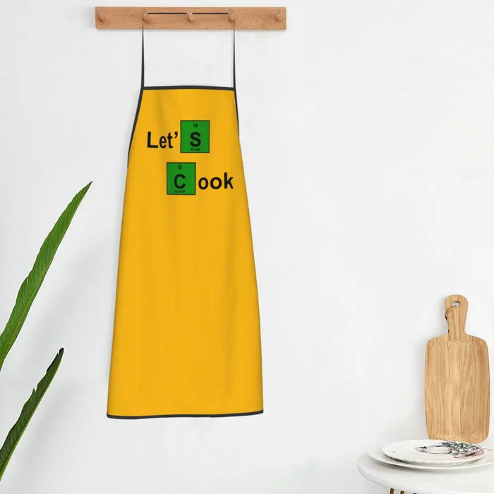 Funny Walter White Let S Cook Breaking Bad Bib Aprons Men Women Unisex Kitchen Chef Tablier Cuisine for Cooking Baking Gardening