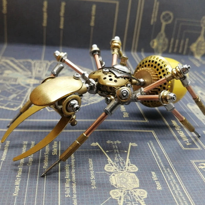 Creative Mechanical Insect Ornament Metal Desktop Decoration furnishings Steampunk 3D Ant Model