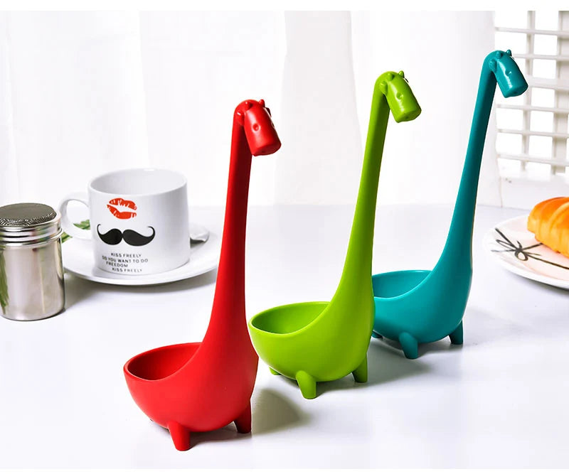 FHEAL Cute Giraffe Soup Spoon With Long Handle Food-grade PP Tableware Spoon Cooking Utensils Kitchen Gadgets