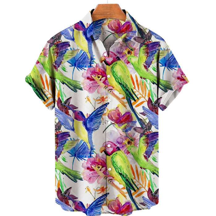 New Hawaiian Stylish Ment's Luxury Casual Floral Shirts Printed 3d Short Sleeve Plus Size Harajuku Rockabilly Anime Maccabi