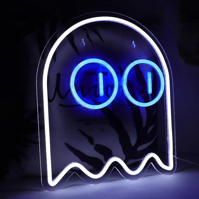 Ghost Gaming Neon Signs LED Gamer Neon Light Sign for Game Room Man Cave Bedroom Kids Room Arcade Gamer Teens