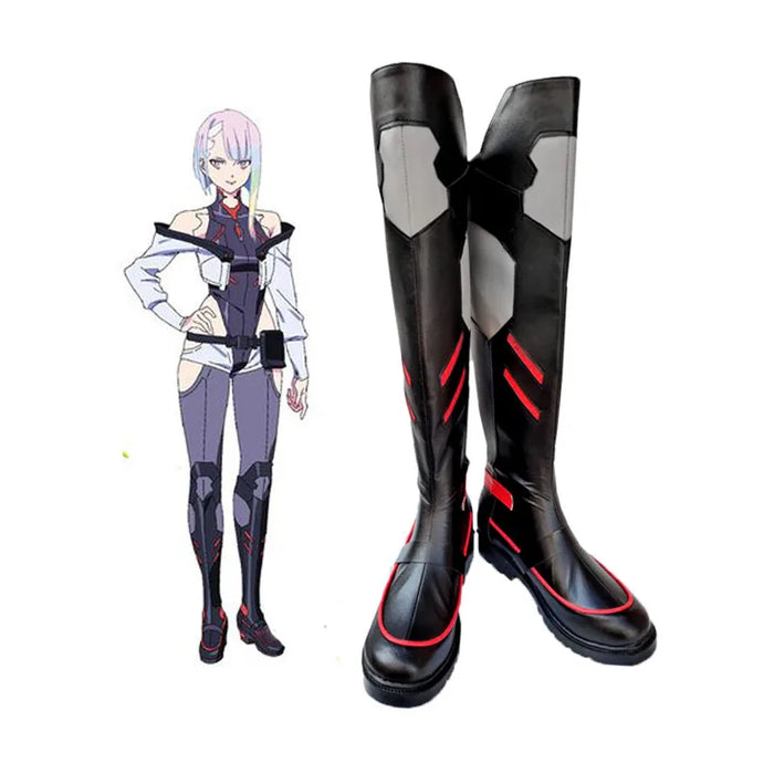 Anime Cyberpunk Edgerunners Lucy Cosplay Shoes Anime Cyberpunk Cosplay Lucyna Cosplay Boots Unisex Role Play Any Size Shoes