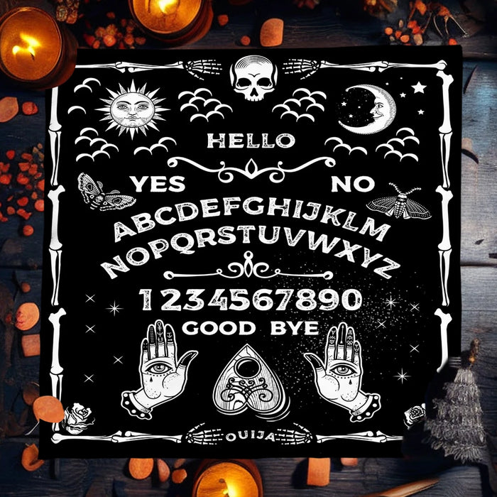 Ouija Board Tarot Card Tablecloth Gothic Moon Wicca Altar Cloths Mystical Pagan Table Cover Tarot Tablecloth Home Room Decor