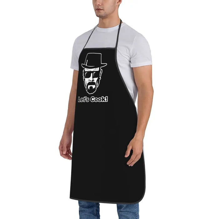 Funny Walter White Let S Cook Breaking Bad Bib Aprons Men Women Unisex Kitchen Chef Tablier Cuisine for Cooking Baking Gardening